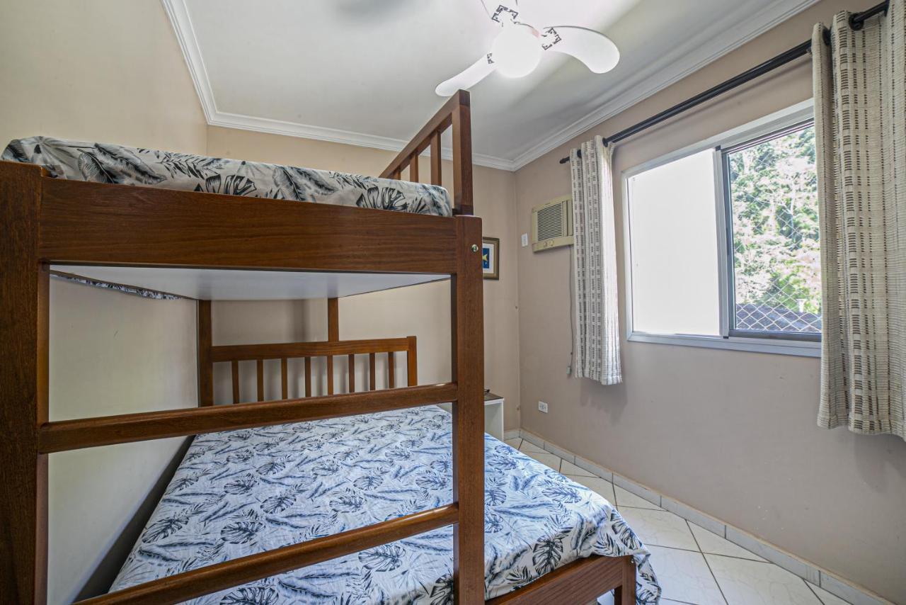 Apto 22E ar condicionado e ventilador, 2 quartos, churrasqueira, elevador e piscina Ubatuba Exterior foto